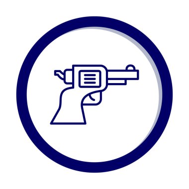 silah simgesi vektör illüstrasyonu