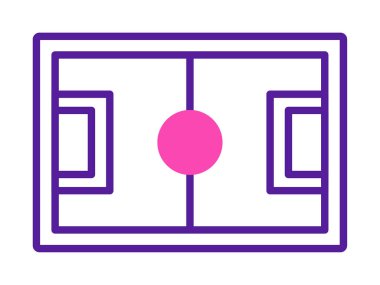 futbol simgesi, düz biçim vektör illüstrasyonu