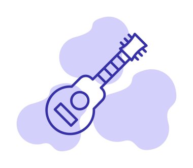 gitar simgesi vektör illüstrasyon tasarımı