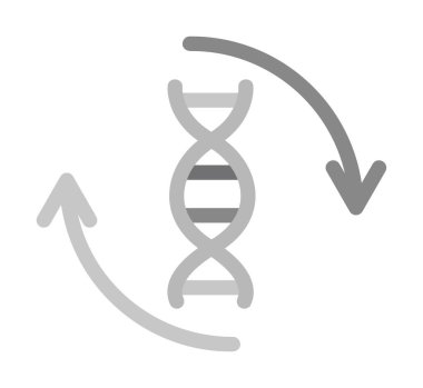 DNA ikon vektör çizimi molekülü