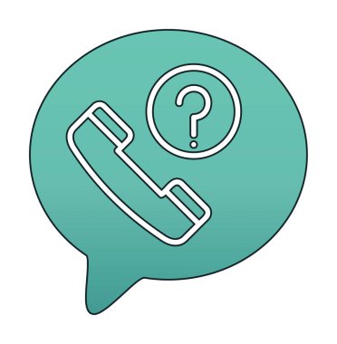 Basit kaçırılan çağrı simgesi, vektör illüstrasyonu