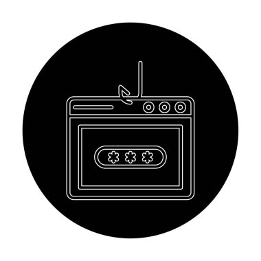 Basit Parola Kopyalama simgesi, vektör illüstrasyonu