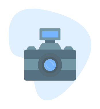 fotoğraf makinesi ikon vektör illüstrasyonu                      