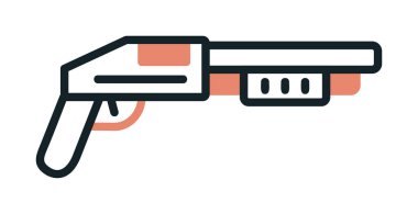 Pompalı düz simge, vektör illüstrasyonu