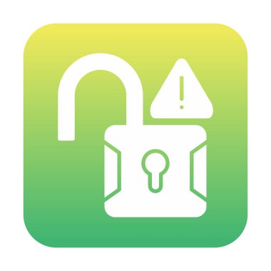 Simge vektör illüstrasyon tasarımının kilidini aç