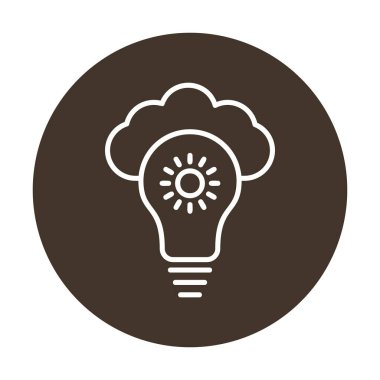 Bulut vektör ikonu. düz biçim tasarımı.