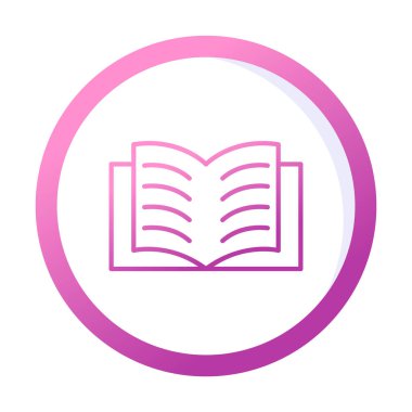 Kitap simgesi illüstrasyon vektörünü aç