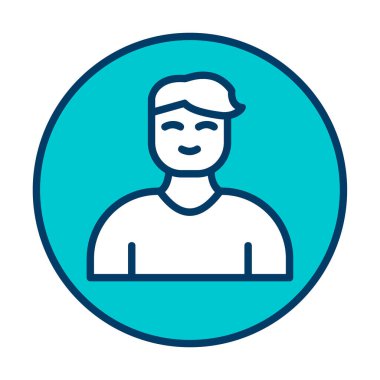 Profil simgesi vektör illüstrasyonu