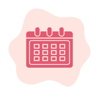 Takvim simgesi, vektör illüstrasyonu basit tasarım