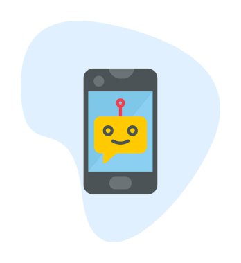 Sohbet simgesi vektör illüstrasyonu