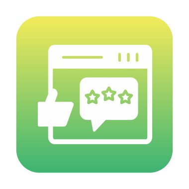 Geri besleme simgesi vektör illüstrasyon tasarımı