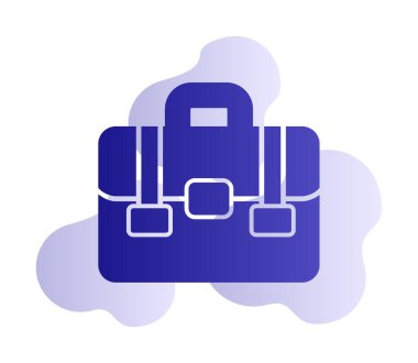 Portföy düz vektör simgesi