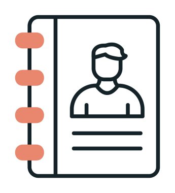 kitap simgesini başvurun, illüstrasyon vektör 