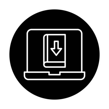 Kitap simgesi, vektör illüstrasyon tasarımı indir 