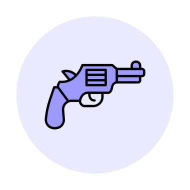 Basit düz silah vektör çizimi