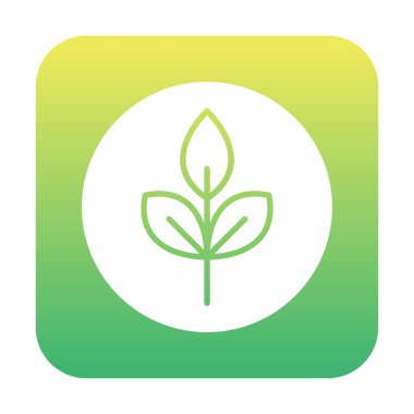 Yaprak logosu tasarımının vektör çizimi. Ekoloji kavramı 