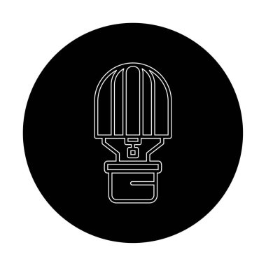 Sıcak Hava Balonu web simgesi basit illüstrasyon