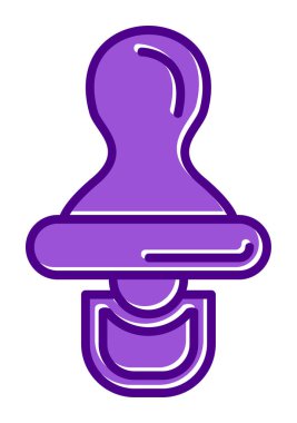 Bebek emziği çizgisi simgesi. doğrusal biçim işareti web tasarımı.