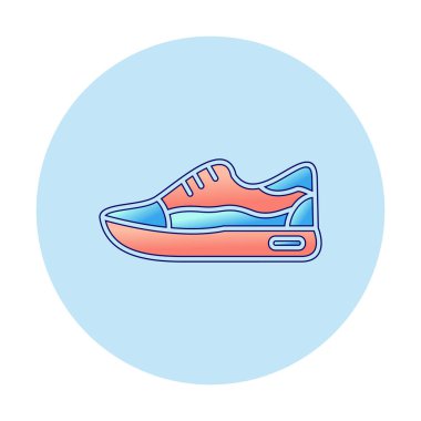 Ayakkabı sporu tasarımı vektör çizimi 