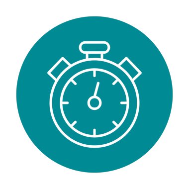 düz yaratıcı kronometre vektör çizimi