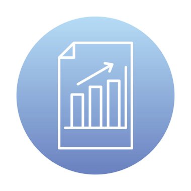 büyüyen grafik, bar grafiği vektör çizimi