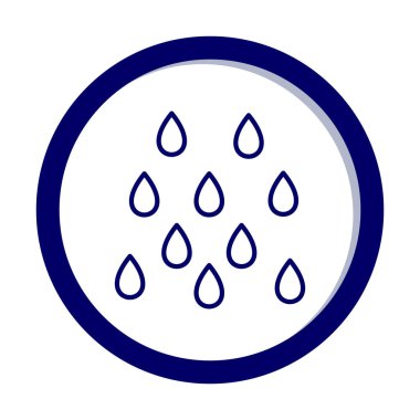 yağmur simgesi, vektör illüstrasyonu  