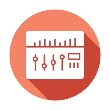 Modern Ses Karıştırıcı simgesinin vektör çizimi              