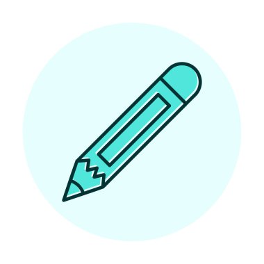 Kalem. Web simgesi basit illüstrasyon