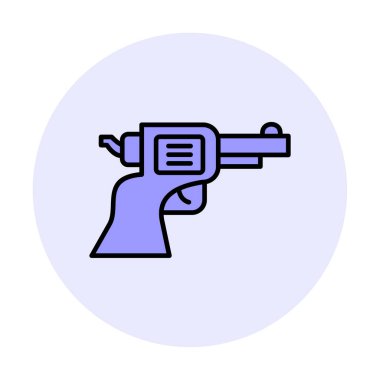 silah simgesi vektör illüstrasyonu