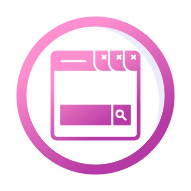 Arama Çubuğu simgesi vektör illüstrasyon tasarımı