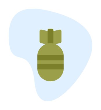 Hava Bombası web simgesi, vektör illüstrasyonu  