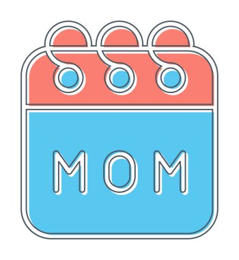 Anne takvimi olayı, vektör illüstrasyonu