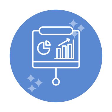 Sunum, iş istatistikleri ve pasta grafik ikonlu veri analizleri. iş analizleri, analizler, istatistikler, pasta grafiği