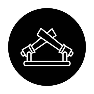 Spots Lights simge vektör illüstrasyonunu gösterir