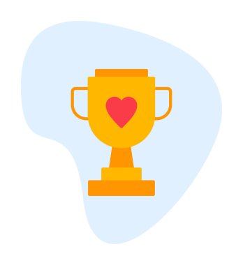 Kupalı kupa. Web simgesi basit illüstrasyon