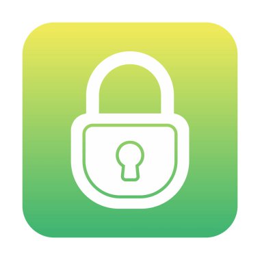 asma kilit web simgesi, vektör illüstrasyonu