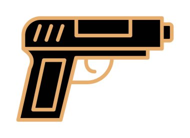 silah simgesi vektör illüstrasyonu