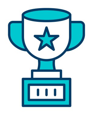 kupa düz vektör resimleme