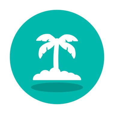 palmiye ağacı kutsal kişilerin resmi, vektör çizim