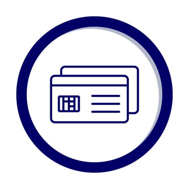 Web kredi kartı ikonu vektör illüstrasyonu  