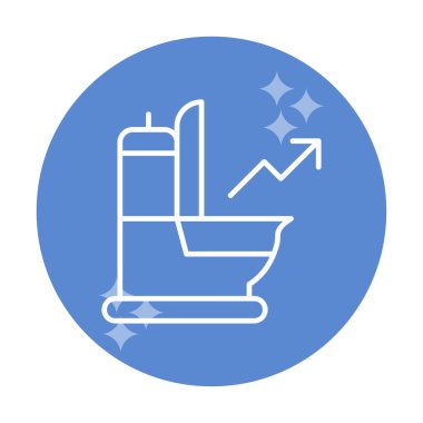 Ok simgesi vektör illüstrasyonlu idrar 