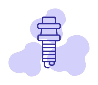 Buji simgesinin vektör illüstrasyonu