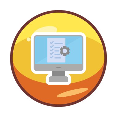 Proje Yönetimi simge vektör çizim