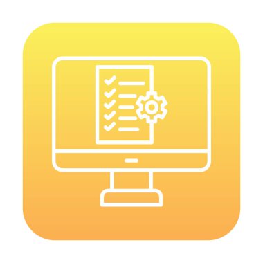 Proje Yönetimi simge vektör çizim