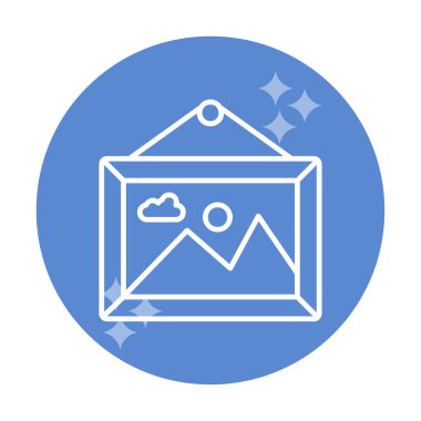 Doğa web simgesi, vektör illüstrasyonu 