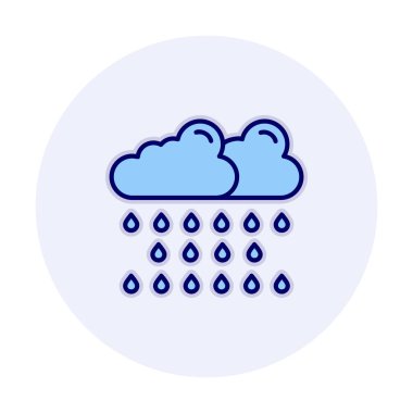 yağmur simgesi, vektör illüstrasyonu  
