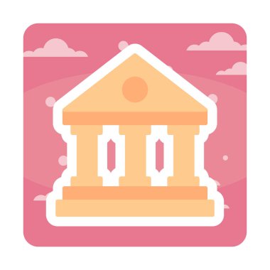 Simge vektör tasarlamak yapı Müzesi