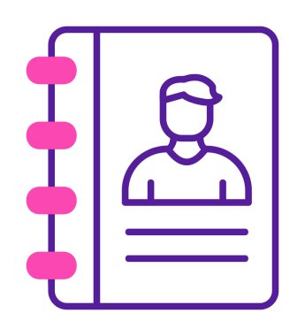 kitap simgesini başvurun, illüstrasyon vektör 