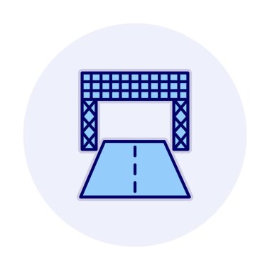 Racetrack simgesi vektör çizimi