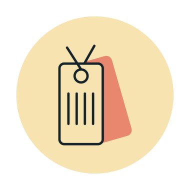 Köpek etiketi vektör simgesi, vektör illüstrasyonu